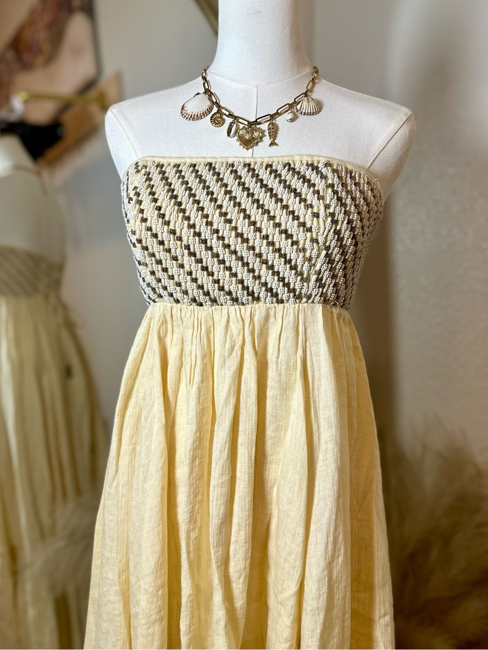 Free People Blue Bell Midi Dress - Picture 3 of 4